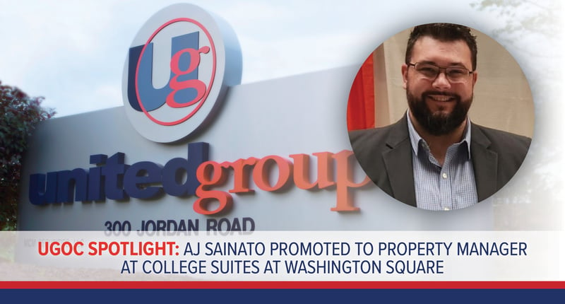 UGOC Spotlight: AJ Sainato Promoted to Property Manager at College Suites at Washington Square
