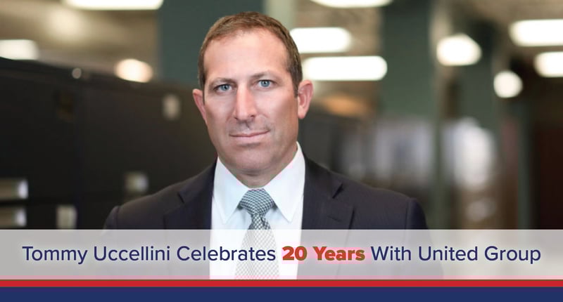United Group Senior Managing Director Tommy Uccellini Celebrates 20-Year Work Anniversary