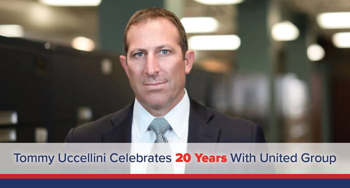 United Group Senior Managing Director Tommy Uccellini Celebrates 20-Year Work Anniversary
